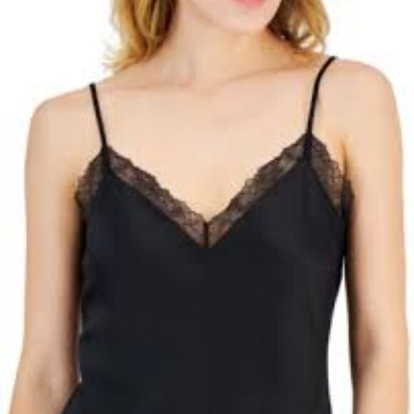 I.N.C. International Concepts Women's Lace-Trim Satin Nightgown, Size XS - Picture 2 of 3